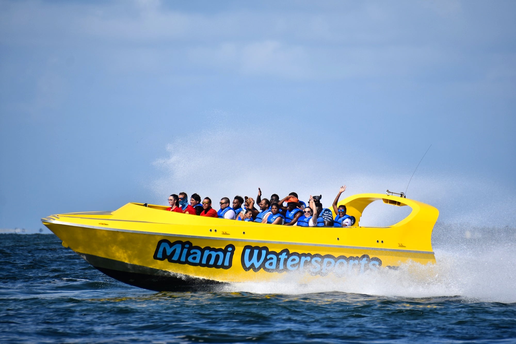 Speed Boat at Miami Parasail — Miami, Dinner Key Marina