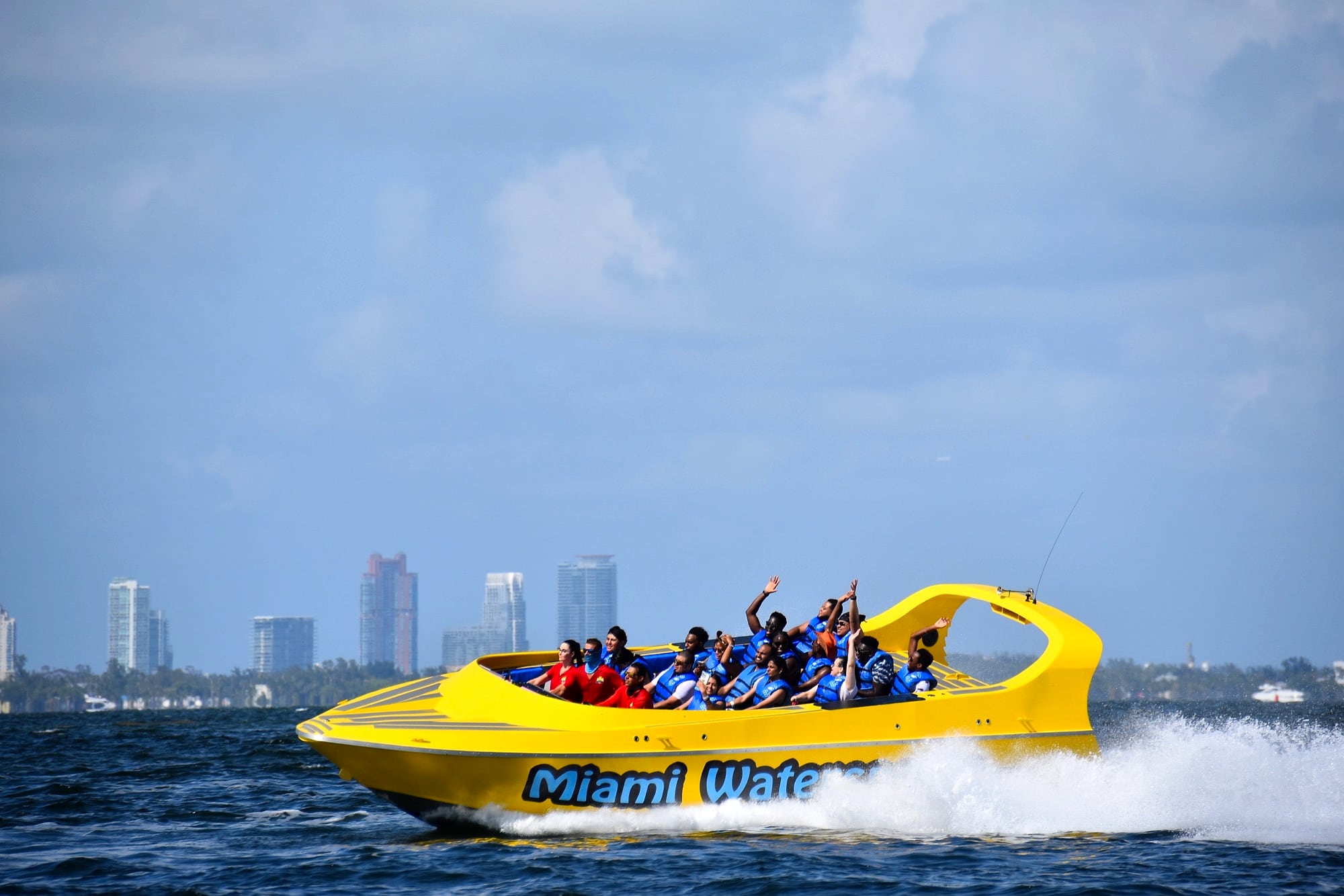 Speed Boat at Miami Parasail — Miami, Dinner Key Marina